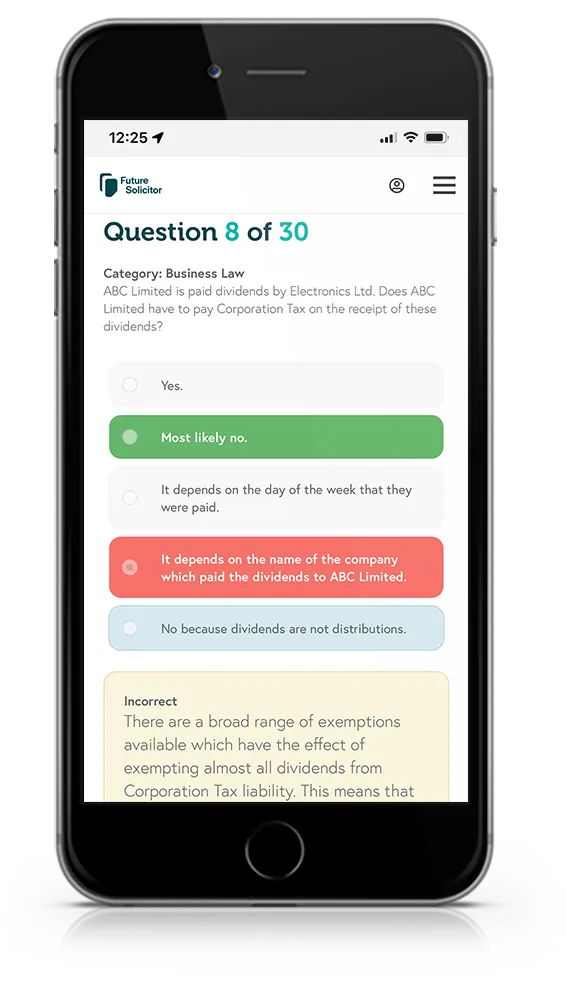 Mobile friendly SQE preparation course provider
